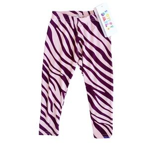 DotDotSmile zebra print leggings size 2t